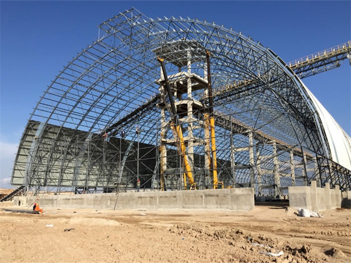 银川煤机油桶翘工程网架